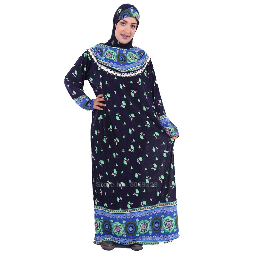 Full Cover Women Muslim Abaya Dress Traditional Hijab+dress Islamic Clothing Set Dubai Arabic Turkish Ramadan Prayer Outfits