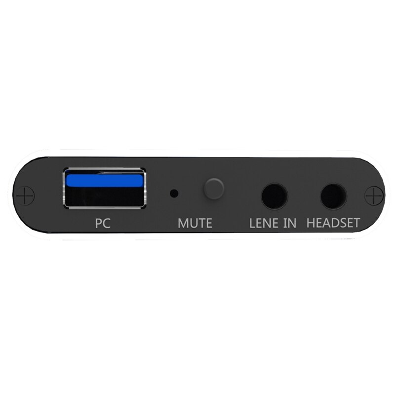 USB Port Capture Card with Micro Phone Input High Speed Interface Gamepad Party Record the 1080P Video IN/OUT