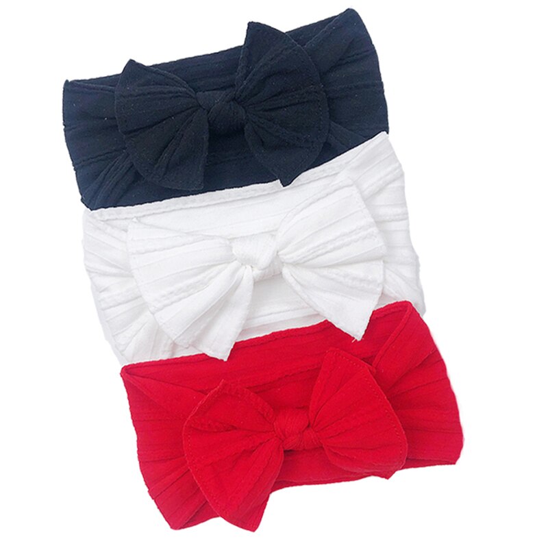 Lot De 4 Bandeaux Bébé Fille Avec Nœuds Fleuris - Bandeaux Élastiques Doux Et Mignons Pour Enfants 0-3 Ans