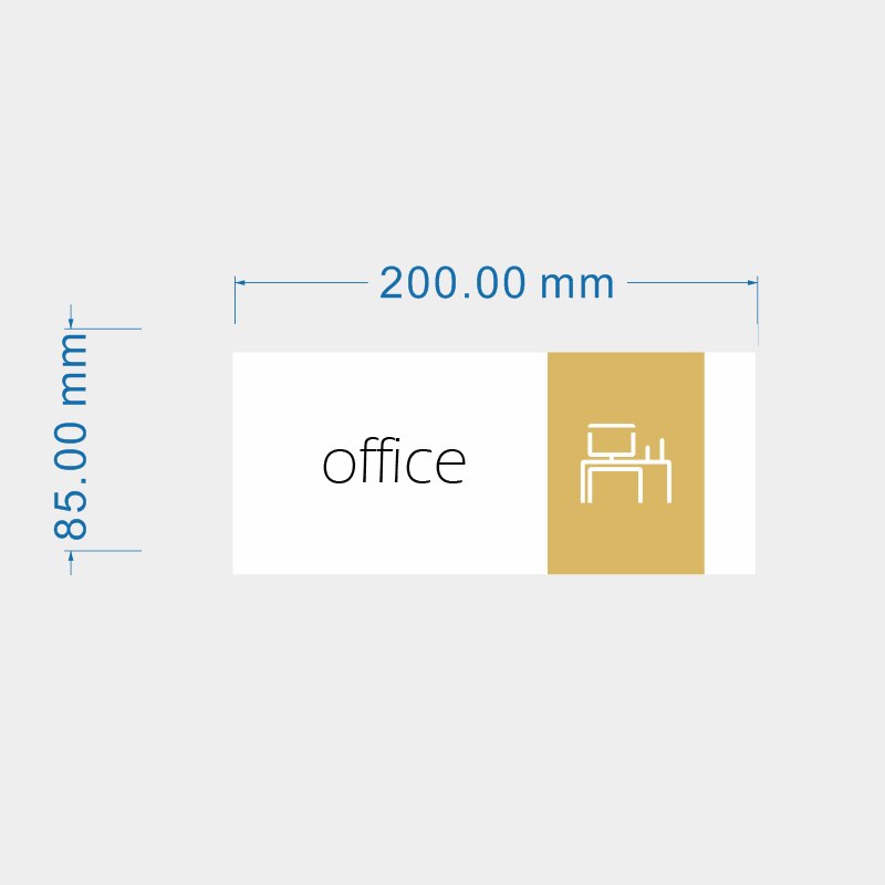 Room Sign Board: Office
