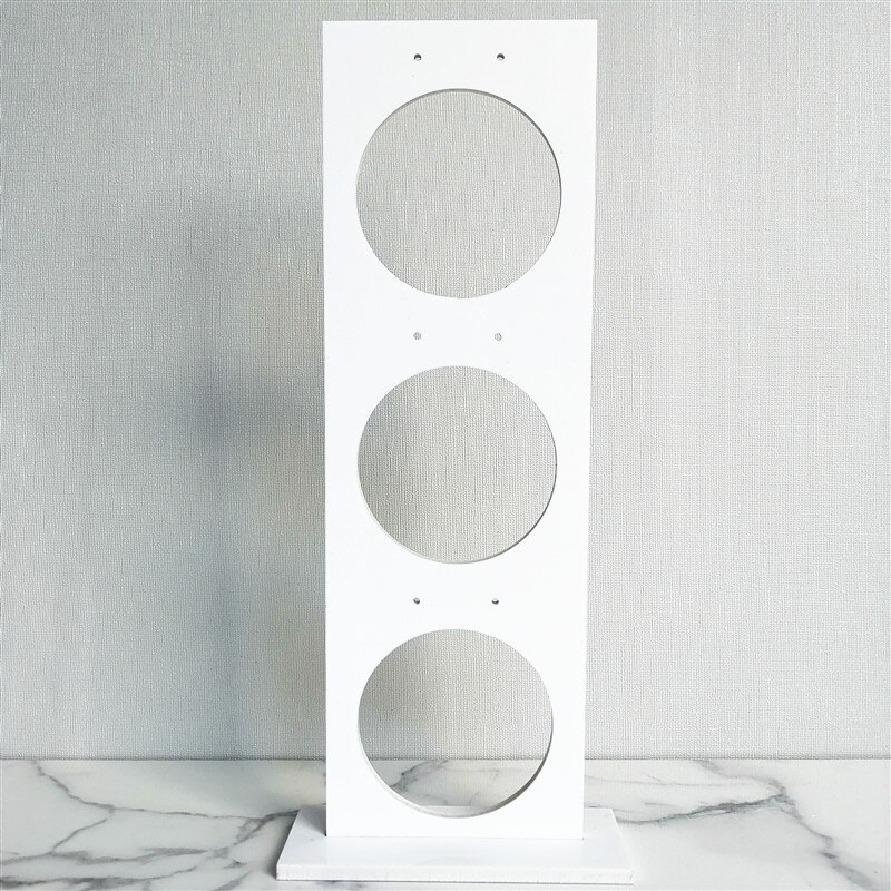 Eenvoudige sieradendisplay van helder acryl, oorbellenstandaard, verticale houder, oorstekers, piercings, opslag, showrek, fotografie-rekwisieten: Wit l