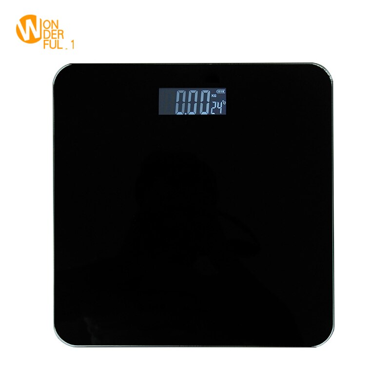 Digital vægt til hjemmet elektroniske vægte lcd display krop veje krop glas vægt: Default Title