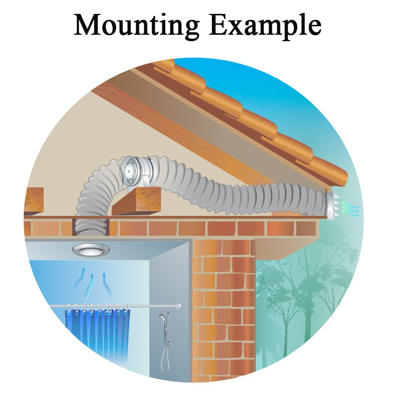 4/6 inch inline duct fan pipe extractor exhaust fan mini ventilation fan ceiling bathroom kitchen toilet ventilator 100mm 220V