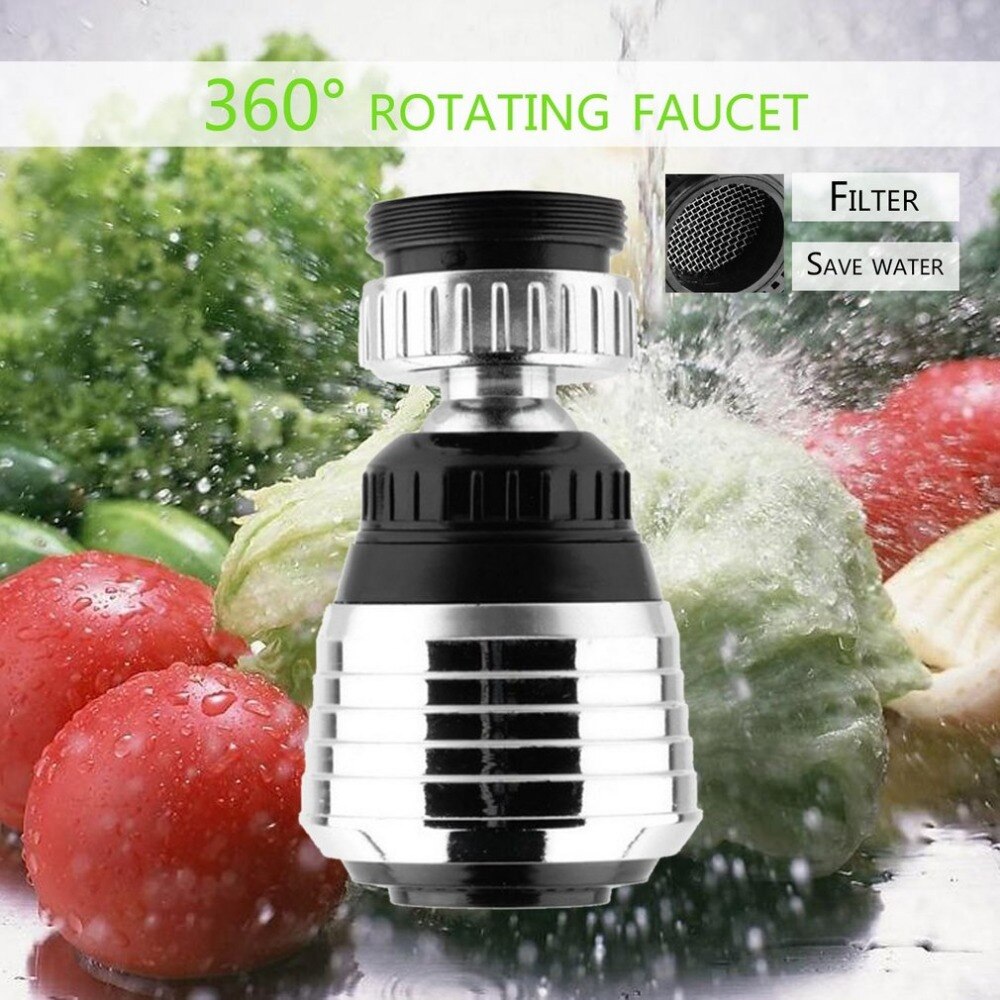 360 Draaibare Kraan Swivel End Diffuser Waterbesparende Adapter Apparaat Anti-Splash Douche Valve Filter voor Thuis