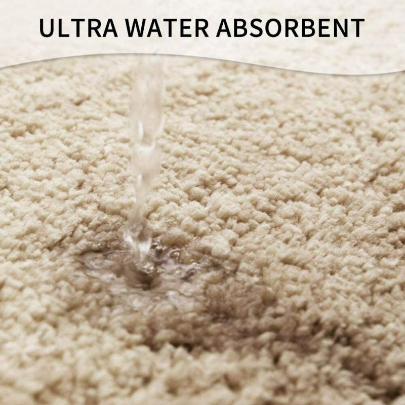 Alfombrillas absorbentes de baño de agua, alfombra antideslizante de microfibra suave, productos de baño