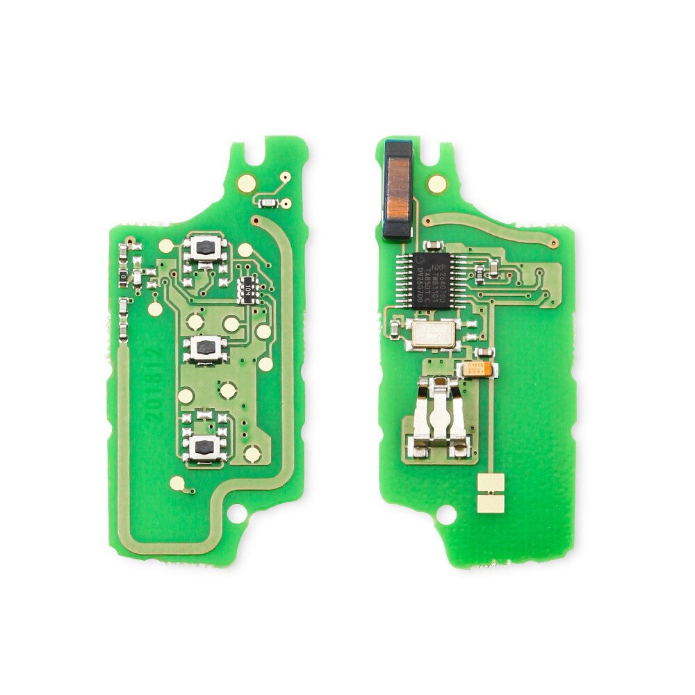 KEYYOU 2/3B FSK/ASK télécommande clé Circuit électronique pour Peugeot 207 307 407 408 308 pour Citroen Ce0523/Ce0536 avec ID46 PCF7961: Ce0536 ASK 3B