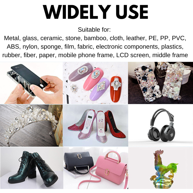 Colle noire pour réparation de téléphone, 15/25/50/110ML, cadre de batterie, couvercle de verre et plastique, adhésif universel pour bricolage