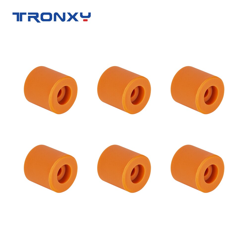 Tronxy M3 Hand Twist Leveling Nuts High Temperature Silicone Solid Spacer Bed Leveling Column 3D Printer Parts: 6Pcs