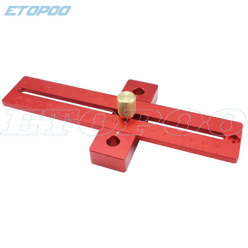 Aluminum Alloy 170/270/370mm Scale Metric Measure Scribing Ruler T Shape Woodworking Carpentry Marking Tool