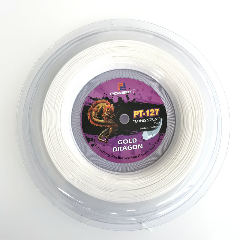 Powerti Tennis String 200m Reels Polyester Thin Ball String Hexagon Durable Tennis Racket String Accessories PT-127: NAVY