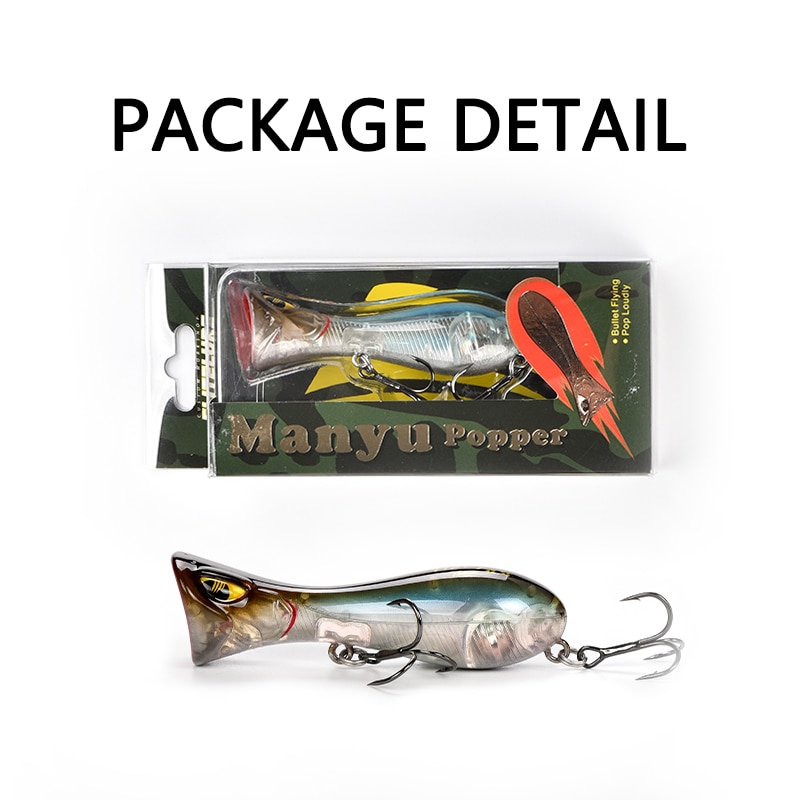Keinotekoinen syötti popper vieheet kalastukseen top water syöttejä plopper viehe crankbait minnow swimbait isca pesca meriahven kalastus