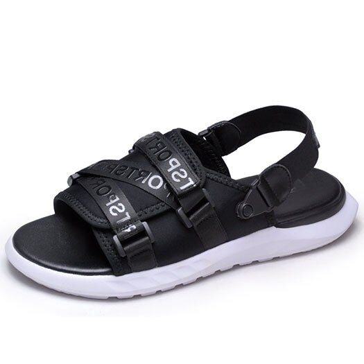 Japanse Schoenen Ademend Waterdicht Riem Casual Mode Zwarte Platte Inheemse Strand Heren Sandalen Zomer Outdoor: 43