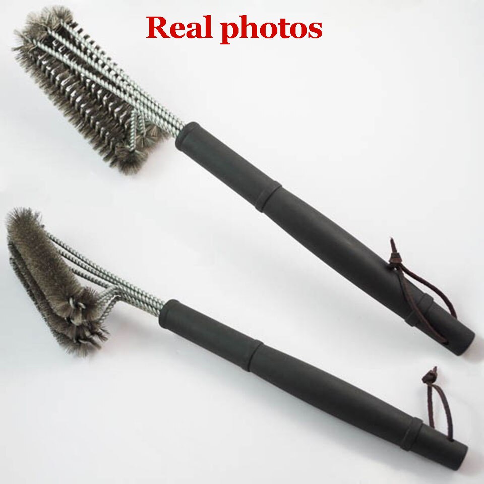 18 inch Grill Cleaning Brush BBQ tool grill brush 3 Stainless Steel Brushes In 1 Cleanin bbq Accessories Best cleaner barbecue
