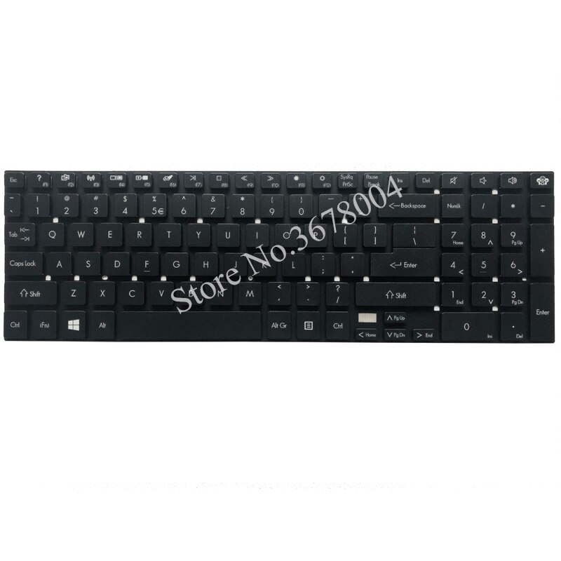 Engels Toetsenbord voor Packard bell easynote TV43HC TV43HR TV44HC TV44HR TV43CM TV44CM TSX62HR TV11CM TV11HC ONS Toetsenbord