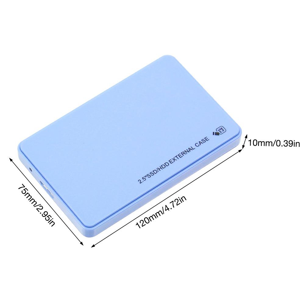 2.5 Inch Hard Drive Case USB 3.0 To SATA I/II/III Tool-Free External Hard Drive Case ABS SSD External Storage HDD Box 9.5mm 7mm