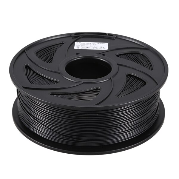 3D Printer 1KG Printing Filament 1.75mm PLA Black,1 Roll