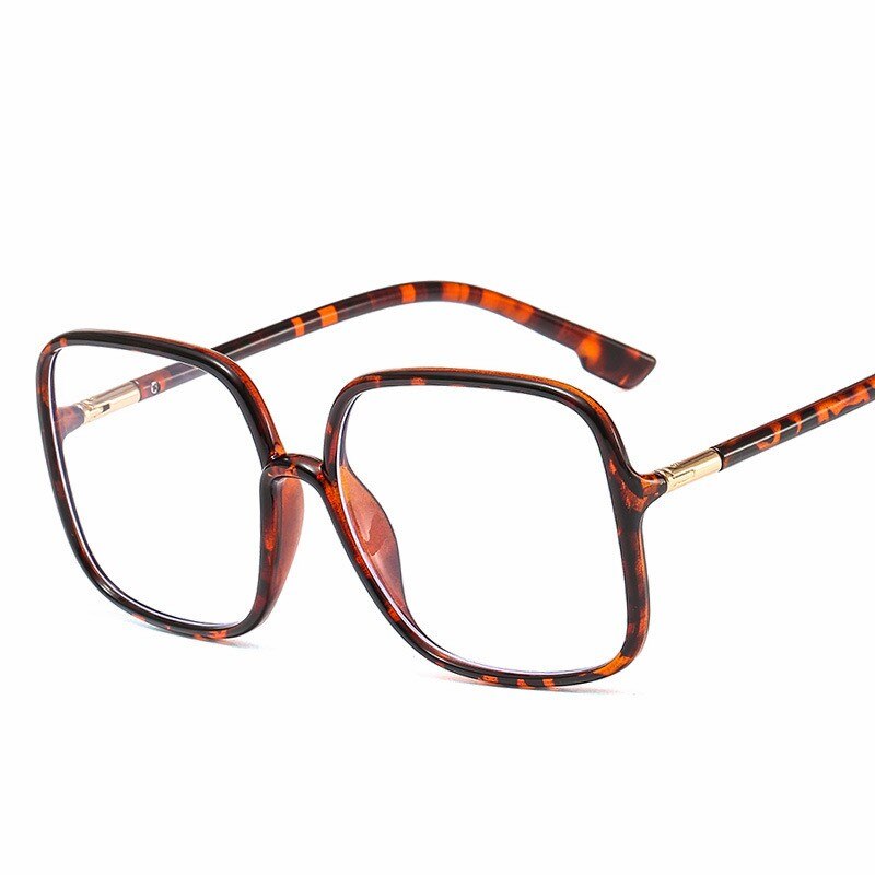 MYT_0316 Oversized Big Size Frames Anti Blauw Licht Bril Vrouwen Mannen Vintage Lenzenvloeistof Vrouw Frame Vierkante Brilmontuur Eyeglasse: C2 Bean Flower