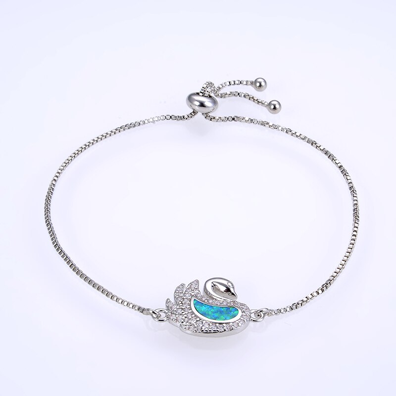 KAMAF-bracelet de cygne opale simple, à la , bijou de fête, couleur 4,: KK-DMB092-P-A4