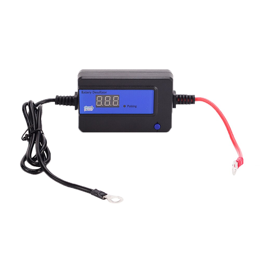 12V 24V 36V 48V Battery Desulfator Reconditioner for 12V-48V Lead Acid Batteries with Quick Disconnect Circle Ring: Blue