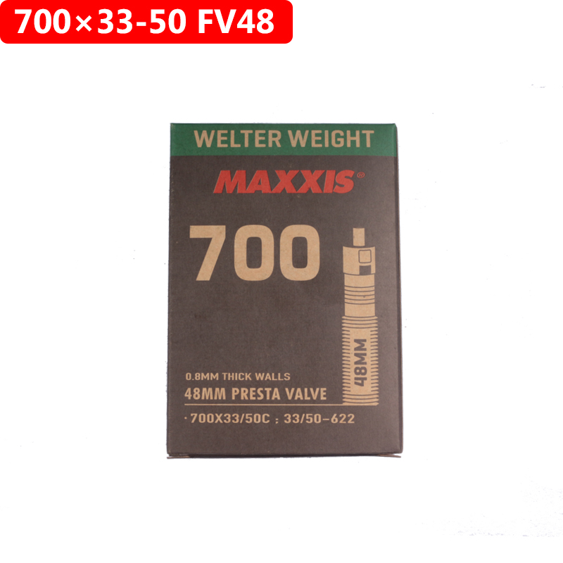 MAXXIS WELTER WEIGHT Bicycle Inner Tube 26 27.5 29 For MTB Mountain Bike Bicycle AV(SV) FV(PV) 48mm Original Inner Tube: Dark Grey