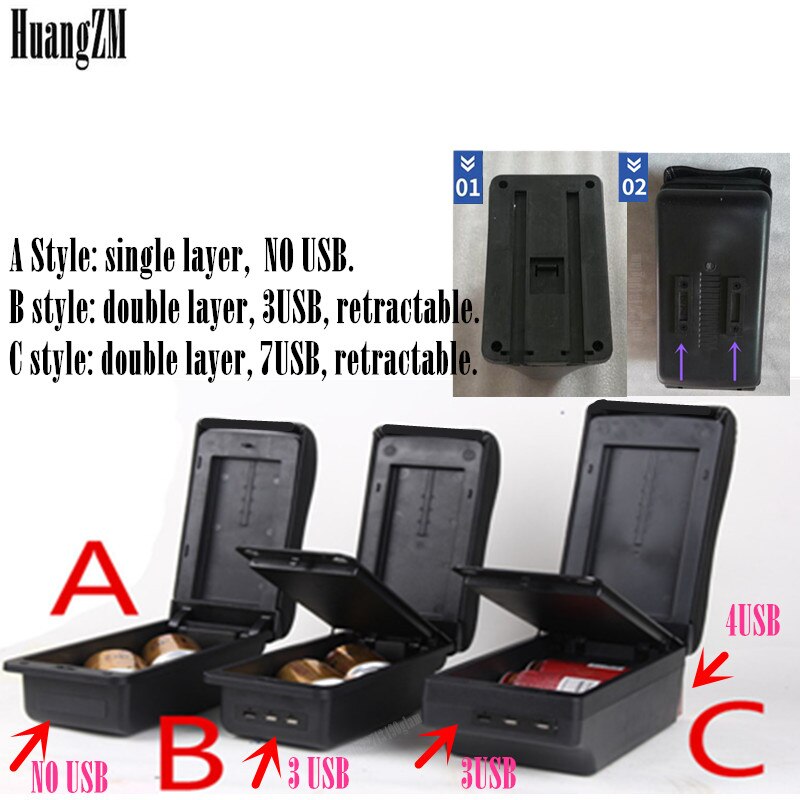 Voor Mini Cooper Armsteun Doos Countryman R60 R53 R56 R57 R58 Auto Armsteun Box Nterior Retrofit Onderdelen Centrum Opbergdoos usb