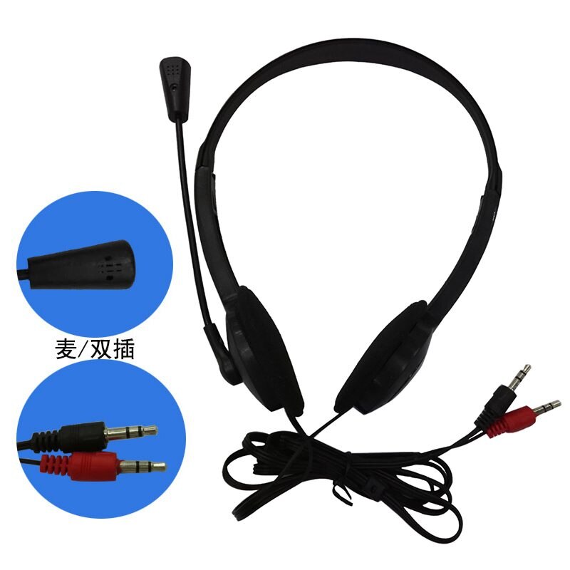 3.5Mm Stereo Headset Oortelefoon Hoofdtelefoon Met Microfoon Voor Laptop