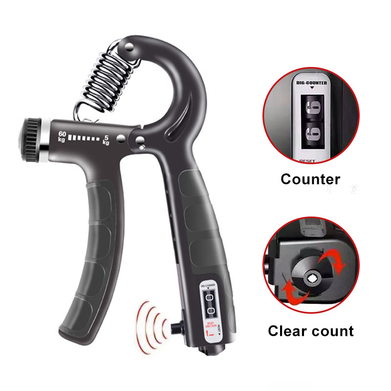 Adjustable Counting Hand Exerciser Hand Grip Strength Expander Finger Pinch Carpal Expander Handgrip Muscle Training Equipment