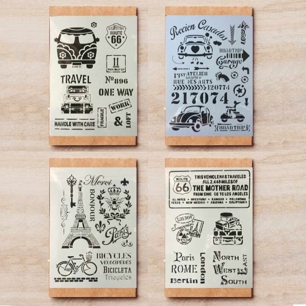 66 Pochoirs Lettres & Chiffres – 5x5 Cm – Réutilisables En Plastique PET – Pour Peinture Sur Bois, Tissu, Mur – DIY