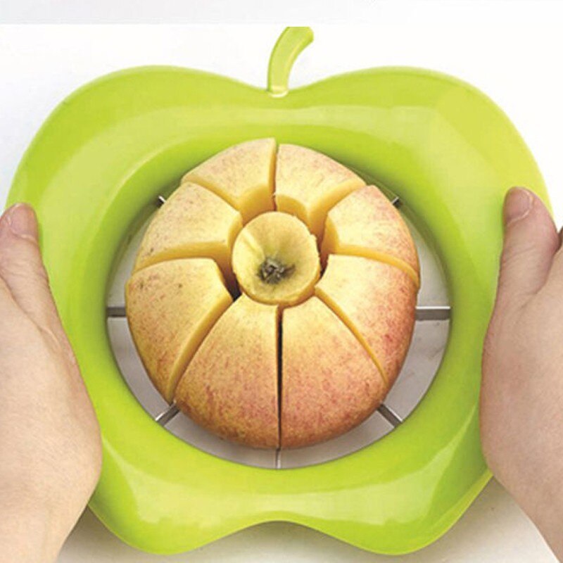 Trancheuse à pommes en acier inoxydable, coupe-lame pour fruits, accessoires de cuisine, Gadgets QA 080, 1 pièce