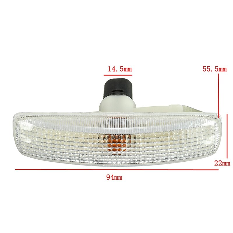 Répéteurs De Clignotants Dynamiques Pour Rétroviseurs VW - Pour Passat B7, CC, Scirocco, Jetta MK6, EOS - Effet Séquentiel Lumineux (Crystal White)