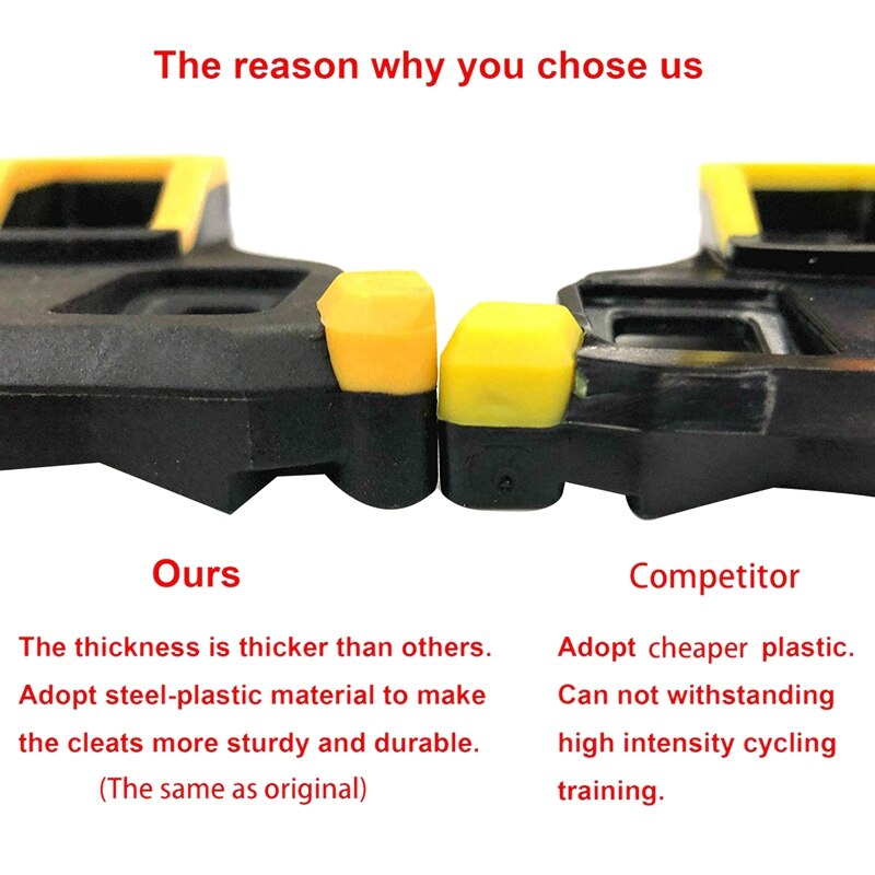 Racefiets schoenplaatjes 6 graden speling zelfborgende fietspedalen schoenplaatje voor shimano spd-sl systeem schoenen