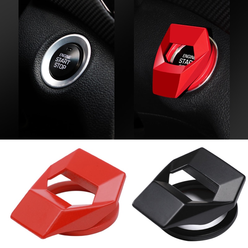 Car Engine Start Stop Button Cover for Nissan 370Z Altima GT R Maxima Murano Rogue Sentra Kicks