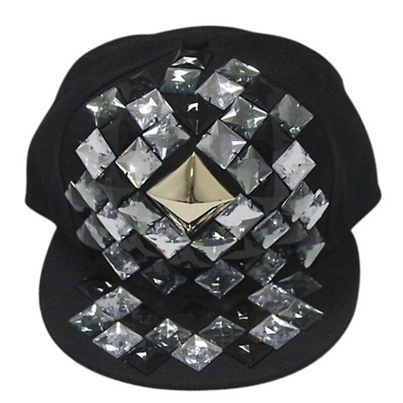 Xdanqinx Lente Hip Hop Caps Voor Mannen Vrouwen Platte Rand Hoed Verstelbare Maat Noviteit Heldere Blok Hoofddeksels Decoratie Paar cap