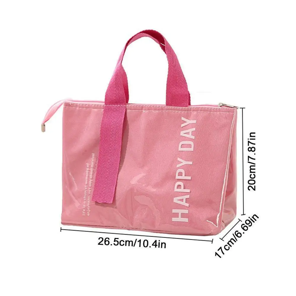 Insulated Lunch Box Bag Student Work Office Picnic Thermal Bento Box Bag Outdoor Travel Preservation Handheld Picnic Package