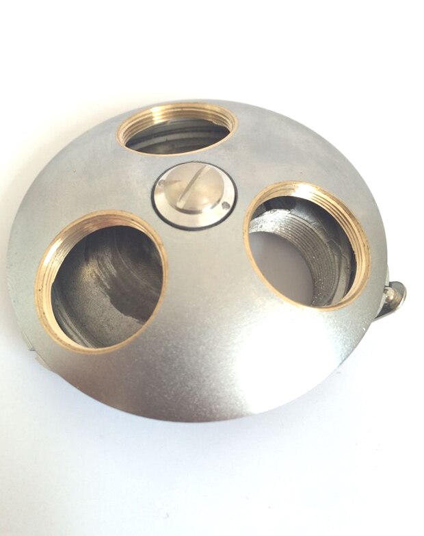 3 holes objective converter for Biological Microscope Revolving Nosepiece 3-hole Microscope Objective Lens Adapter Holder