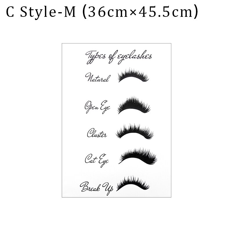 Eyelash Decoration Posters and Prints Salon Makeup Lash Extensions Wall Paintings Eyelash Abstract Art Picture Beauty Shop Decor: C Style M No frame