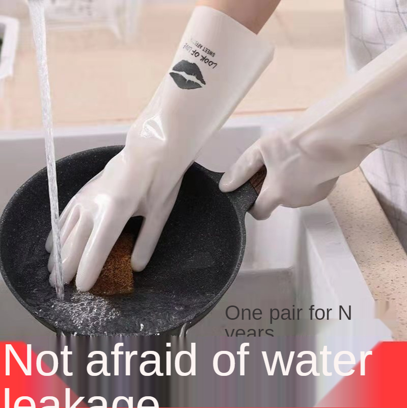 5 Pairs Kitchen Dish Washing Gloves Household Dishwashing Rubber Gloves Waterproof For Washing Cleaning Gloves Dishes Durable