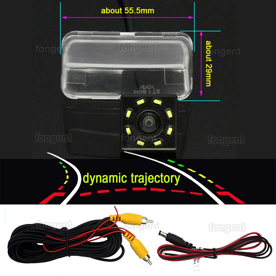 Auto Ccd Fish Eye Backup Achteruitrijcamera Achteruit Inparkeren Camera Voor Peugeot 206 207 307 407 Sedan Toyota Camry Verso Vios