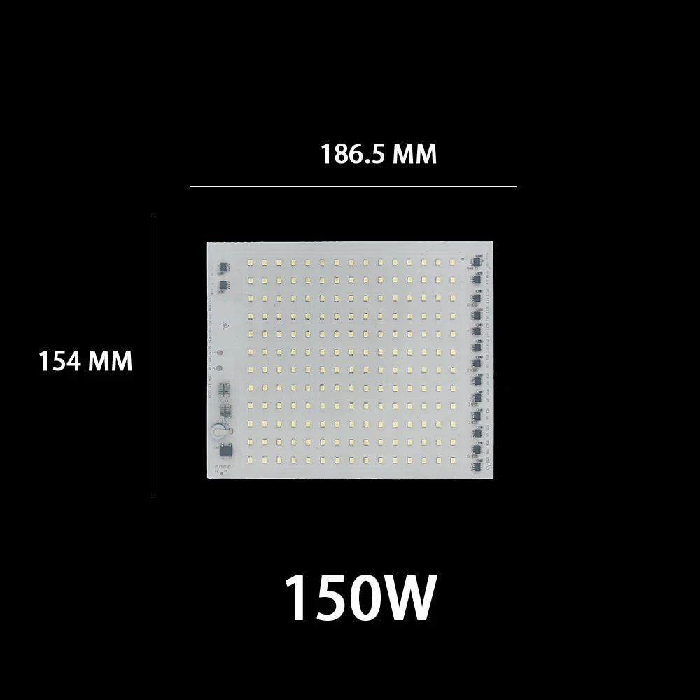 ledet-brikkematrise smd 2835 høy lumen 220v ledet kolbe 10w 20w 30w 50w til belysningstilbehør søkelyset flomlyspære lyskilde: Brun / 40w