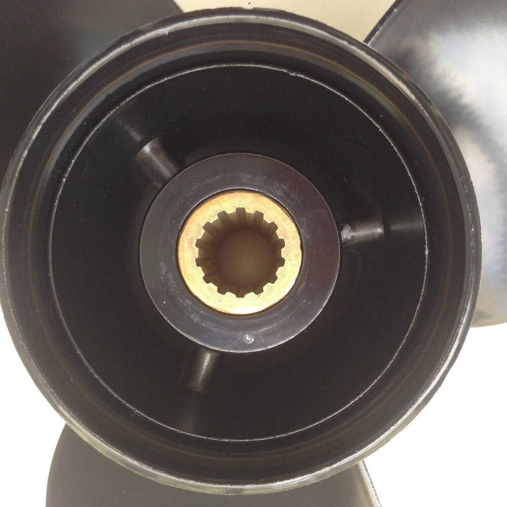 10.5x12 voor 15hp-35hp JOHNSON propellers 14 tand spline aluminium propellers 3 blade JOHNSON scheepsschroeven