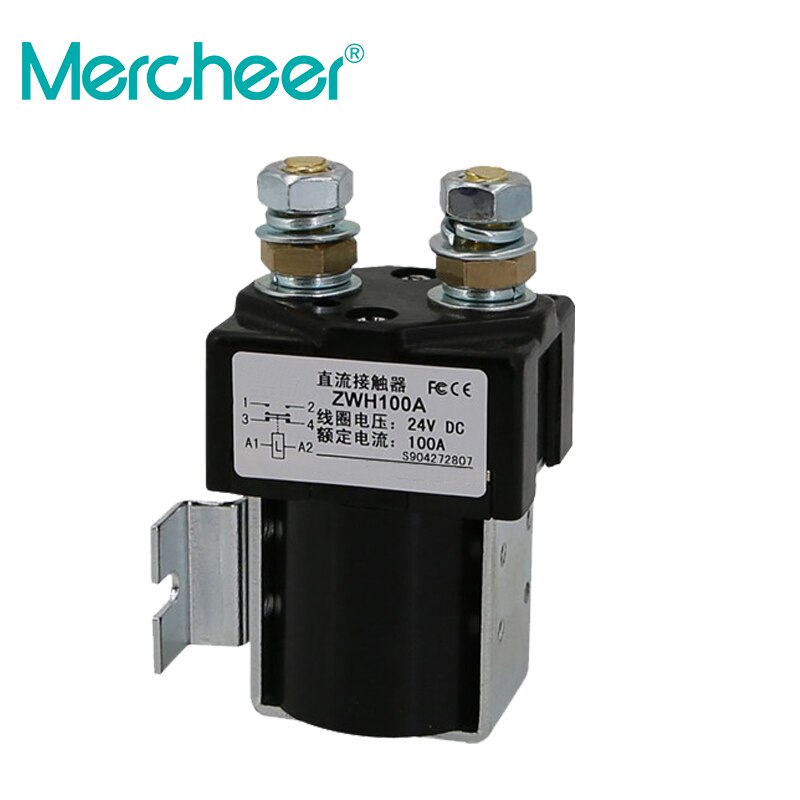 ZWH100A NO+NC 12V 24V 36V 48V 60V 72V 84V 120V 100A DC Contactor for motor forklift electromobile grab wehicle car winch