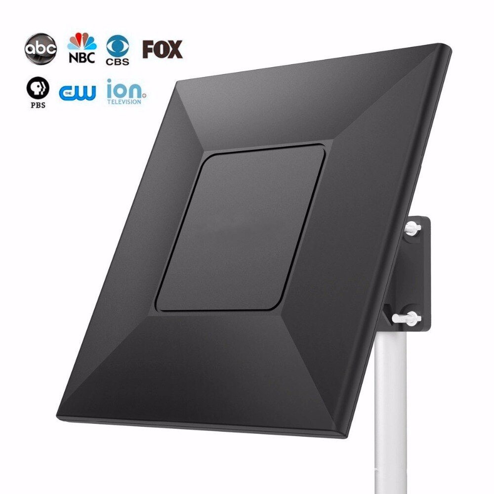 all'aperto digitale HDTV antenna TV ricevitore Ad contralto Guadagno 60db 5500 Miglia cavo 32.8ft con Amplificatore ricevitore satellitare piatto di Ricezione