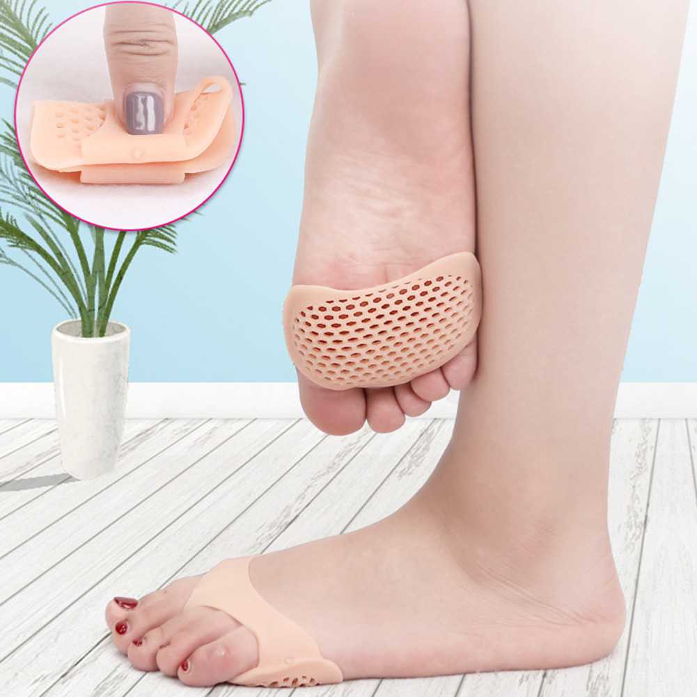 Siliconen Zachte Pads Hoge Hak Schoenen Anti Slip Pads Beschermen Pijnbestrijding Voetverzorging Tool Voorvoet Onzichtbare Gel Inlegzolen