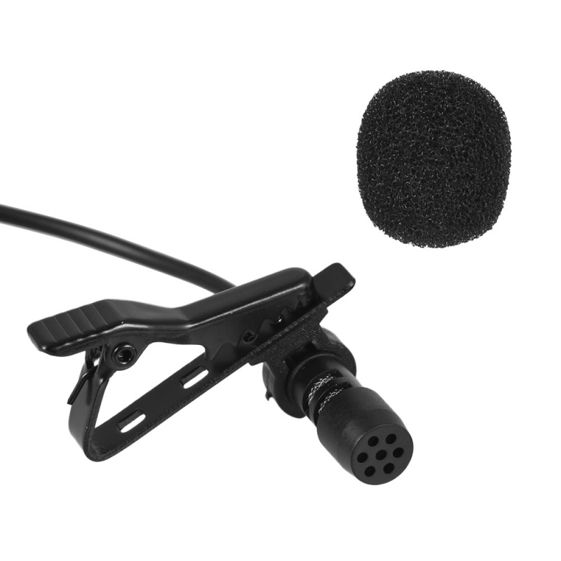 Mini mikrofonforstærker mikrofon bærbar 3.5mm jack mikrofon kondensator clip-on revers lavalier mikrofoner til bærbar smartphone