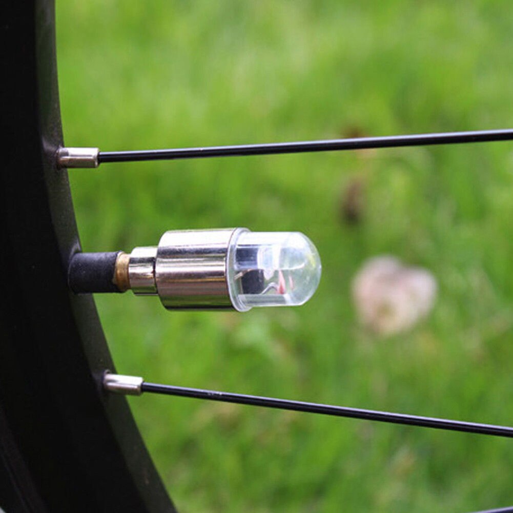 Billys neonlys farve dækhjul ventilhætte lys luftafdækning dækfælg ventilspindel ledlampe flash bildækventil 2 stk