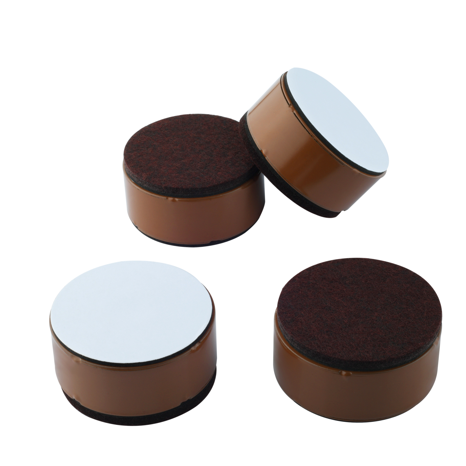 4 stks Meubels Riser Pad Rond/Vierkant Massief Koolstofstaal Bed Tafel Stoel Bank Lift Voeg 30mm Hoogte Zelfklevende Bescherm Vloer