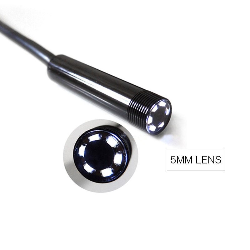 AN97 2w1 Android endoskop 5.5mm obiektyw 6 led 1 m/2 m/3.5 m/5 m/10 m miękki drut twardy wodoodporny OTG Micro USB wąż boroskop inspekcyjny