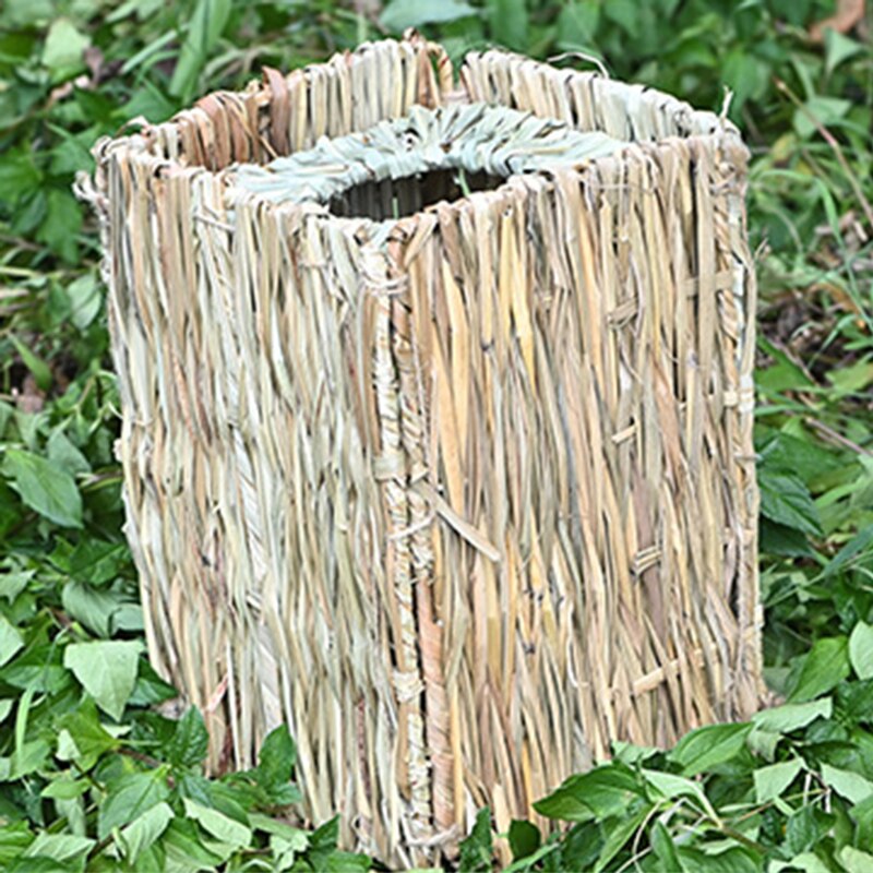 Handmade Straw Folding Rabbit Nests Small Animal Grassy Nests For Be Placed In The Field Or Home Pet Products TB