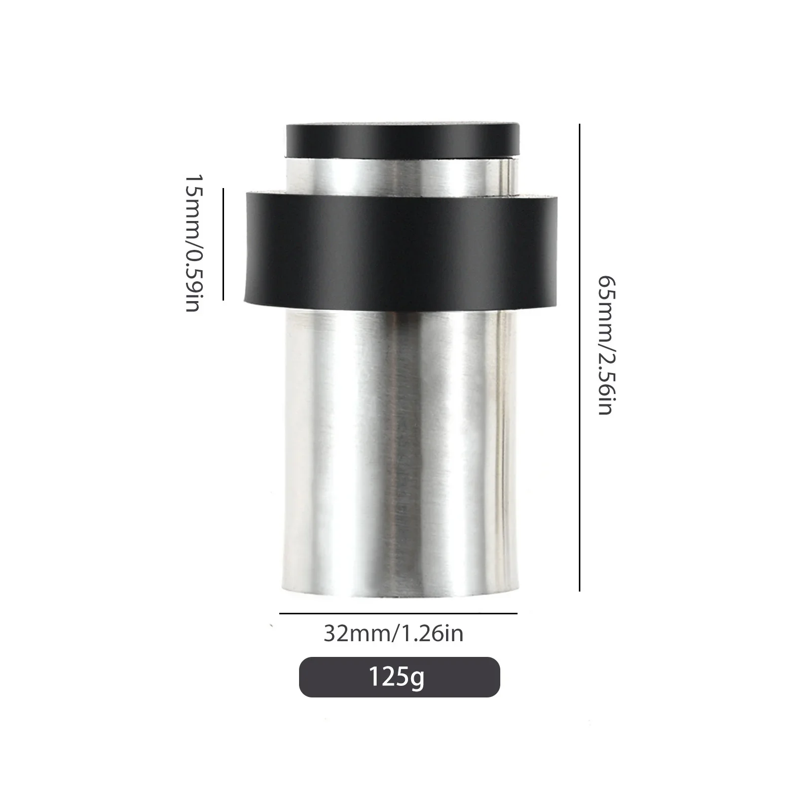 Tope de puerta silencioso de acero inoxidable, Tope de puerta cilíndrico anticolisión montado en la pared, para puertas de azulejos de cerámica, vidrio y madera, 1 unidad: Naranja