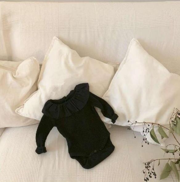 Baby Meisjes Jongens Geribbelde Romper Katoen Herfst Babys Jumpsuits 6-24 Maand QH920